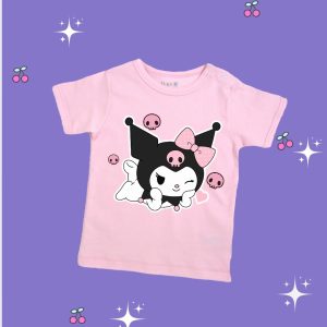 Polera kuromi color rosado